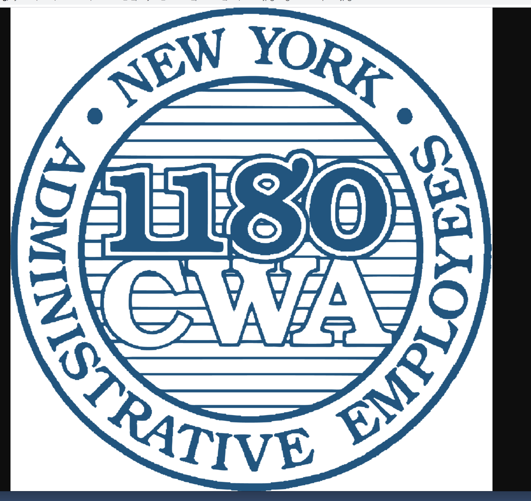 Logo of CWA Local 1180